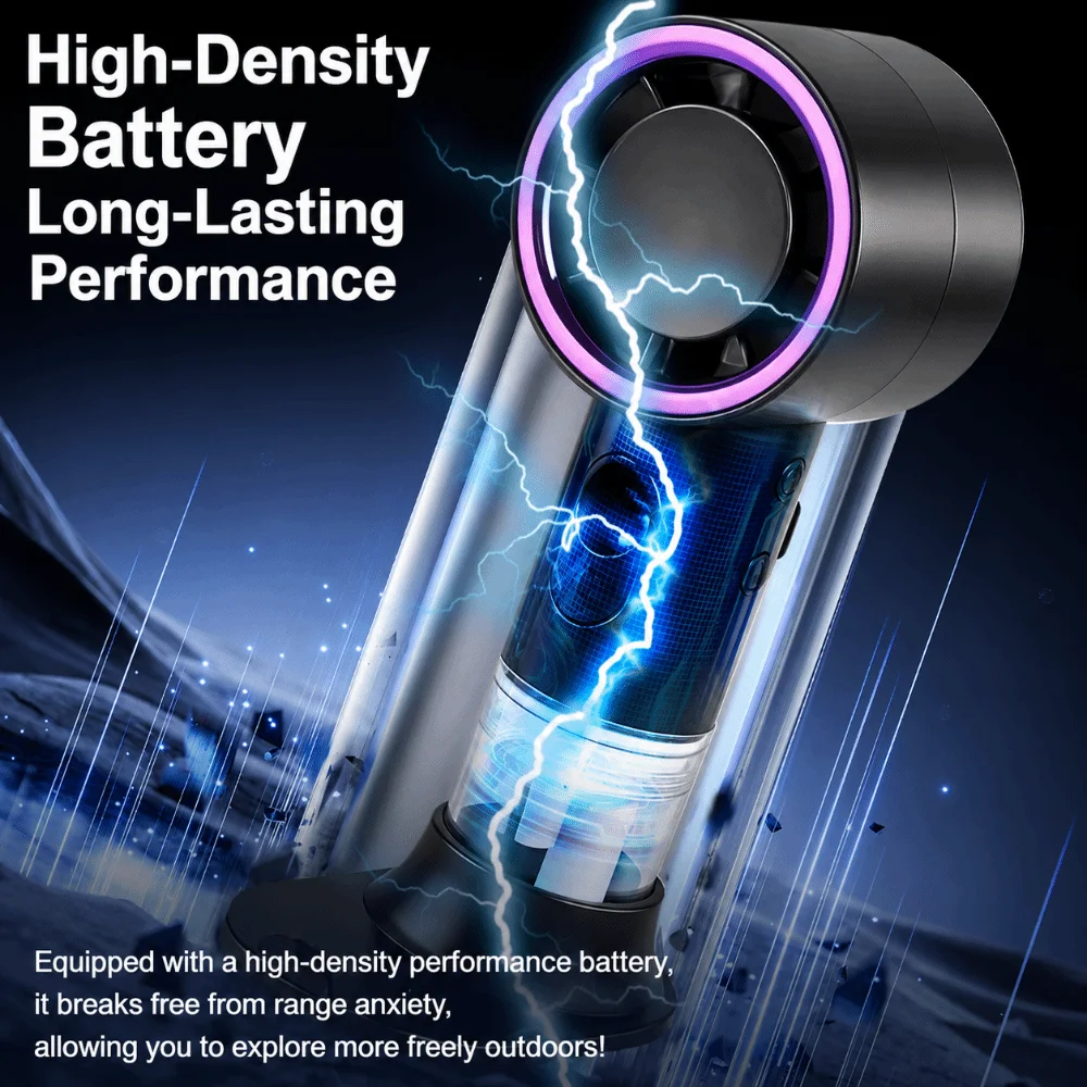Rechargeable Misting Handheld Fan with Water Spray Portable Spray Cooling Fan 3 Speed High-Speed Mini Mist Fan Summer Outdoor