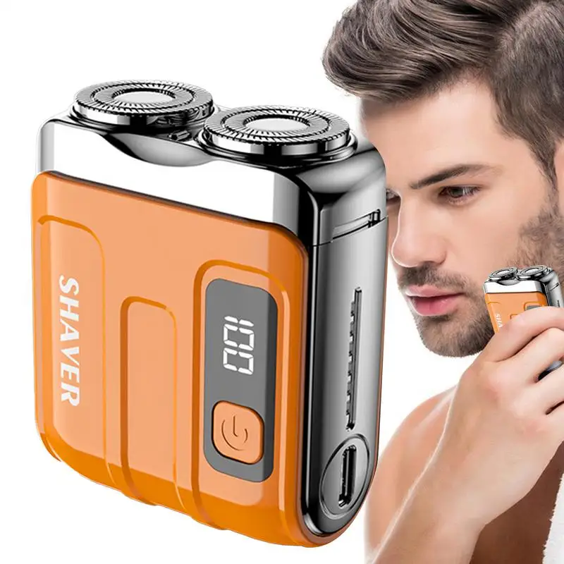 Mini Electric Shaver  Electric High Speed Face Shaver Beard Trimmer  Portable Beard Shaver Wet Dry Shaving Rechargeable Shaver