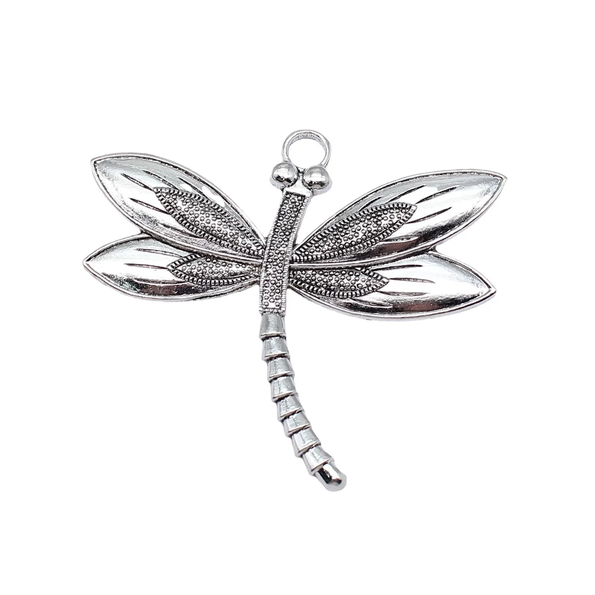 WYSIWYG 2pcs 67x59mm 2 Colors Dragonfly Charms Pendant For DIY Jewelry Making Handmade Jewelry Craft Findings