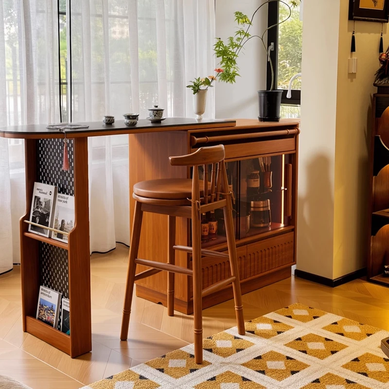 Nordic Vintage Kitchen Island Classic Beautiful Elegant Aesthetic Kitchen Island Quaint Sturdy Cuisine Meuble Kitchen Furniture
