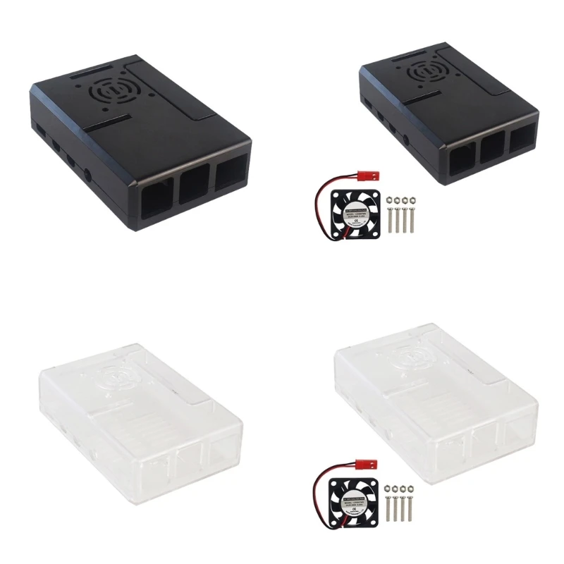 Protective Enclosure Case and Cooling Fan Optional for RPI 4 with Removable GPIO Cover Drop Shipping