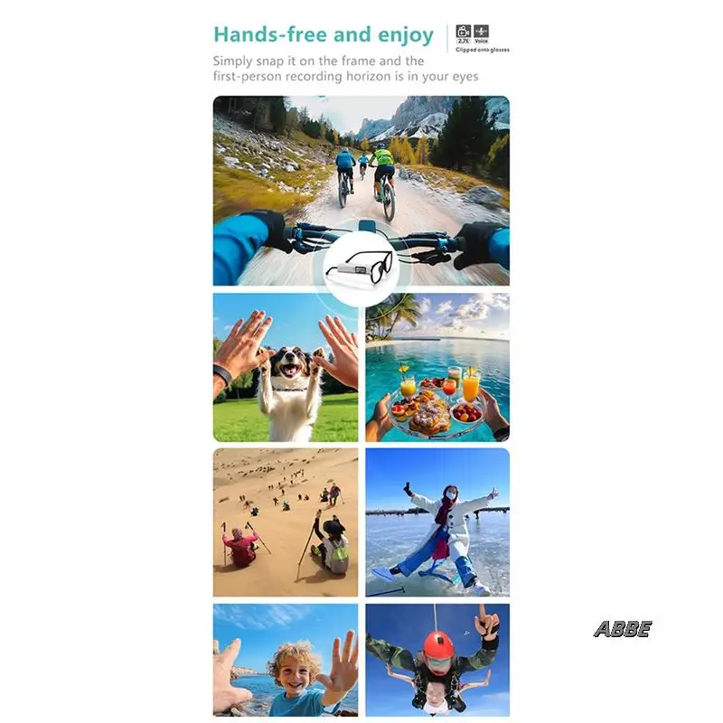 

2.7K HD Glasses Camera Wifi Digital Camera 250Mah Battery Motorcycle Action Cam Sound Recording Video Recording Cam