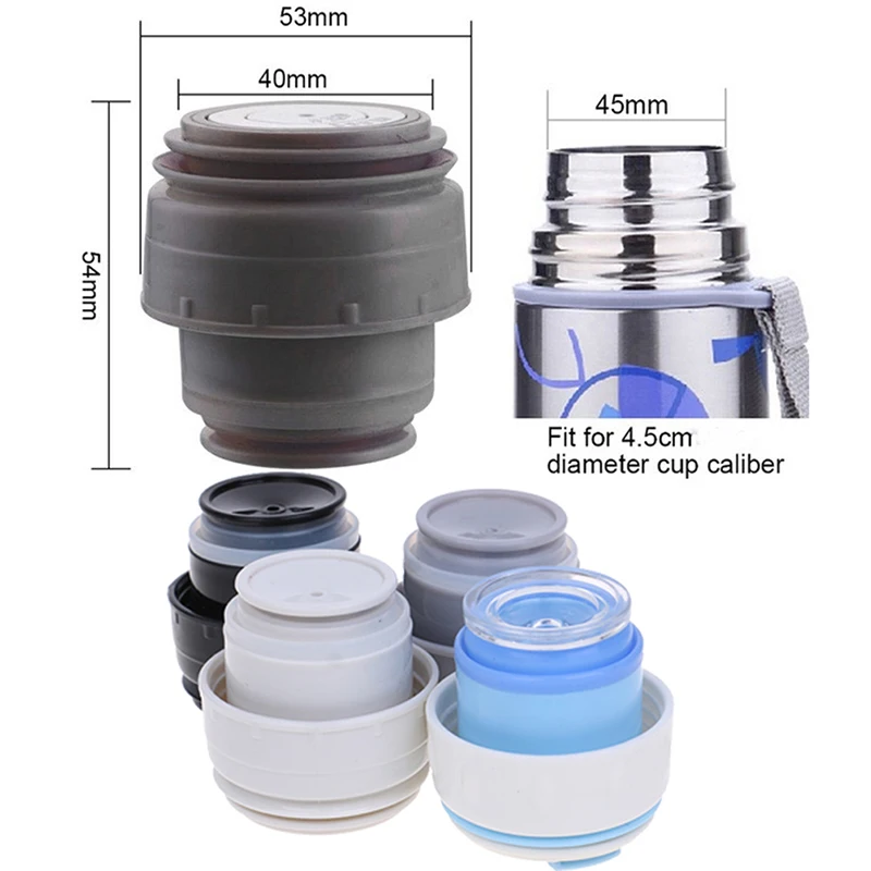 4.5cm Thermos Cover Mug Outlet Bullet Flask CoverTravel Cup Vacuum Flask Lid Stainless Mug Outlet Thermos Cover