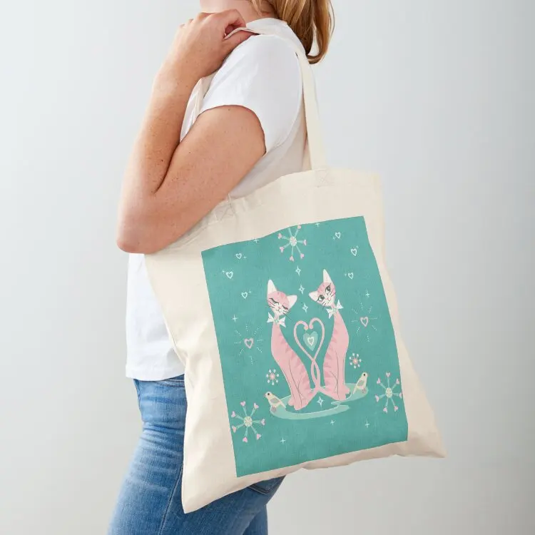 

Kitsch Kitten Love  Christine Duffield Tote Bag Handbags personalized tote bag tote bag men's bags cloth bags