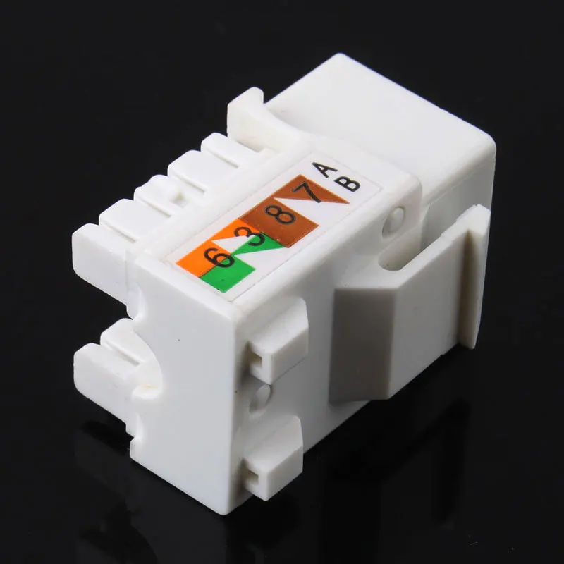 1/5pcs CAT6 RJ45 110 Punch Down Keystone Network Ethernet Jack Cat-6 Punch Down Keystone jack Connector