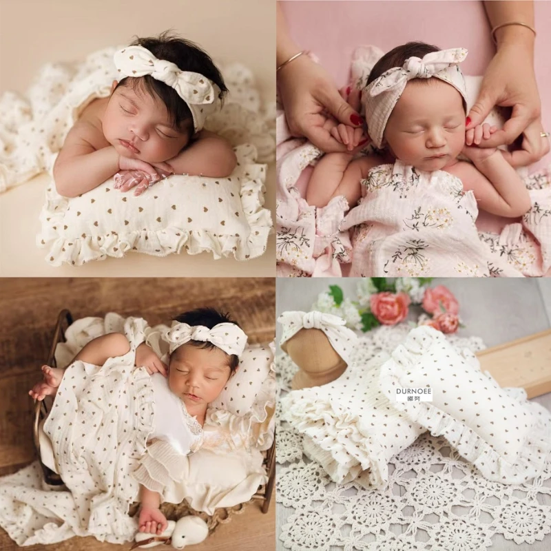 

Baby Headband Newborn Photography Props Wraps Pillow Photo Shooting Fotografia Acessorios