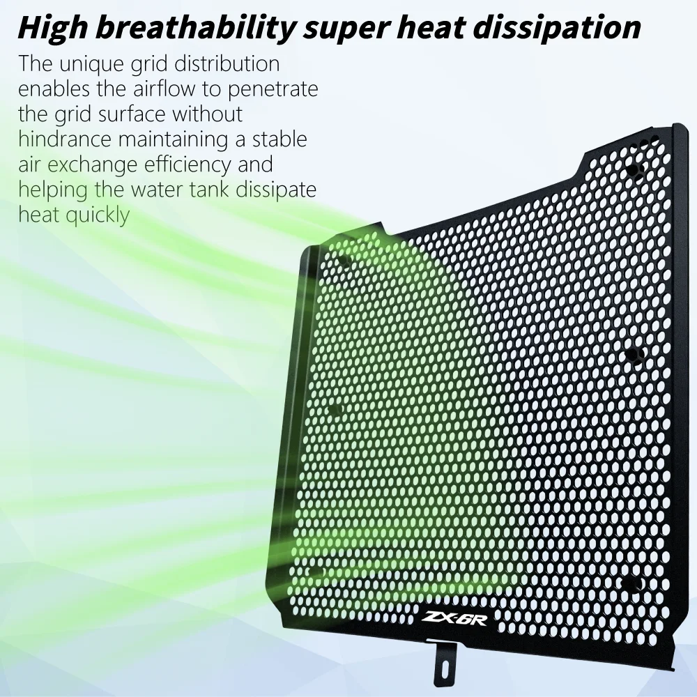 دراجة نارية شبكة المبرد غطاء حماية حماية لكاواساكي نينجا ZX6R ZX-6R ZX6 R ZX636 ZX 6R الأداء 2009-2024 2025