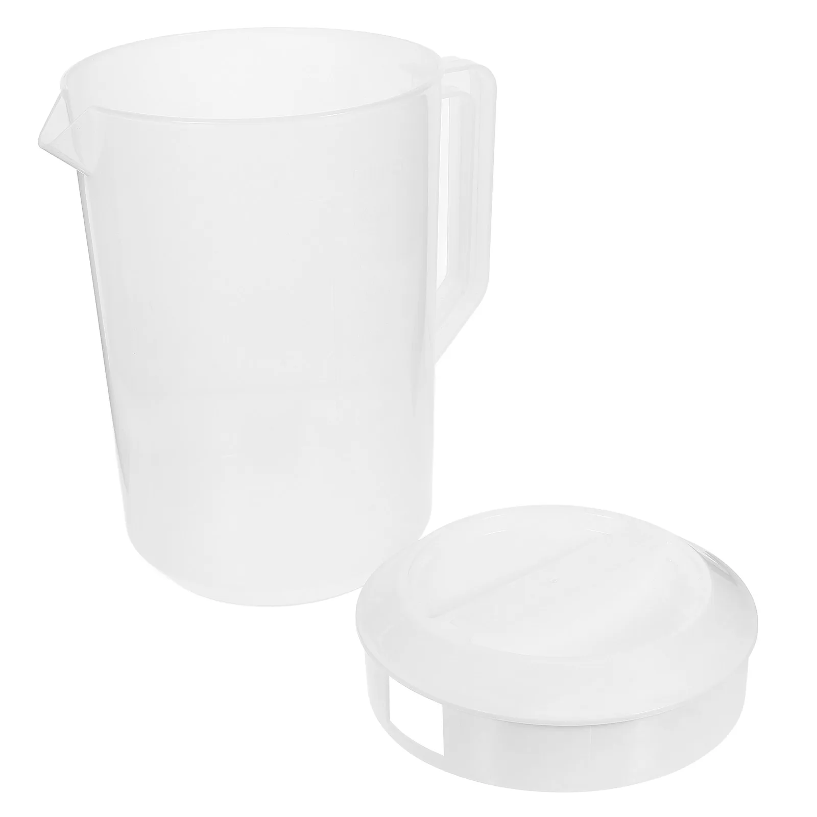 

Plastic Water Pitcher Cold Hot Resistant Large Capacity Lightweight Home Use Juice Pot Beverage Kettle Measuring Tea