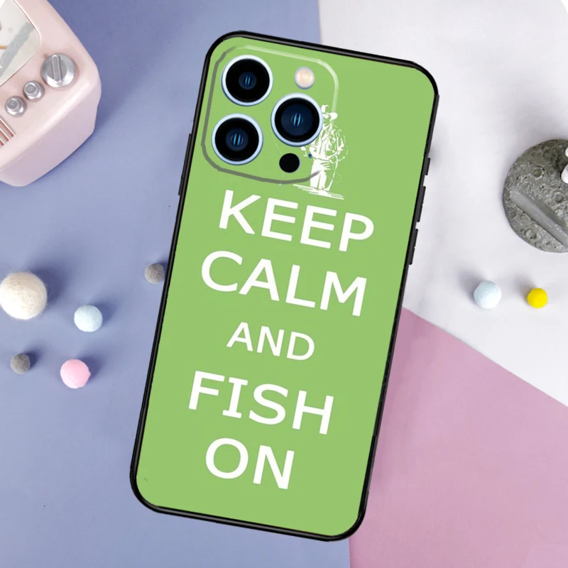 حافظ على الهدوء والذهاب لصيد السمك من السيليكون لهاتف آيفون 17 Air 17 Pro 17 Pro Max غطاء كامل ناعم #5