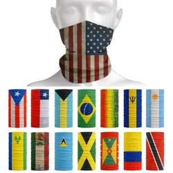 Americas National Flag Neck Gaiter Polyester Bandanas Cycling Scarf Men Outdoor Sports Headband UV Protection Fishing Face Mask