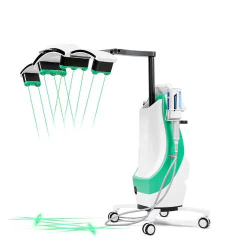 quente!! Laser 2 em 1 10D e rolo de bola interna 532nm máquina de redução de gordura com luz verde ou vermelha