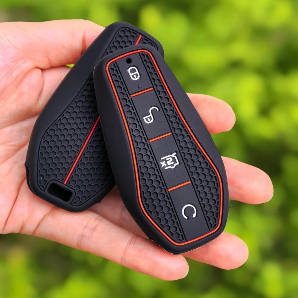 New Fashion Silicone Holder Key Case For BYD Atto 3 Han EV Dolphin Song PRO Max Tang DM Yuan Dolphin E2 Qin PLUS Car Key Cover