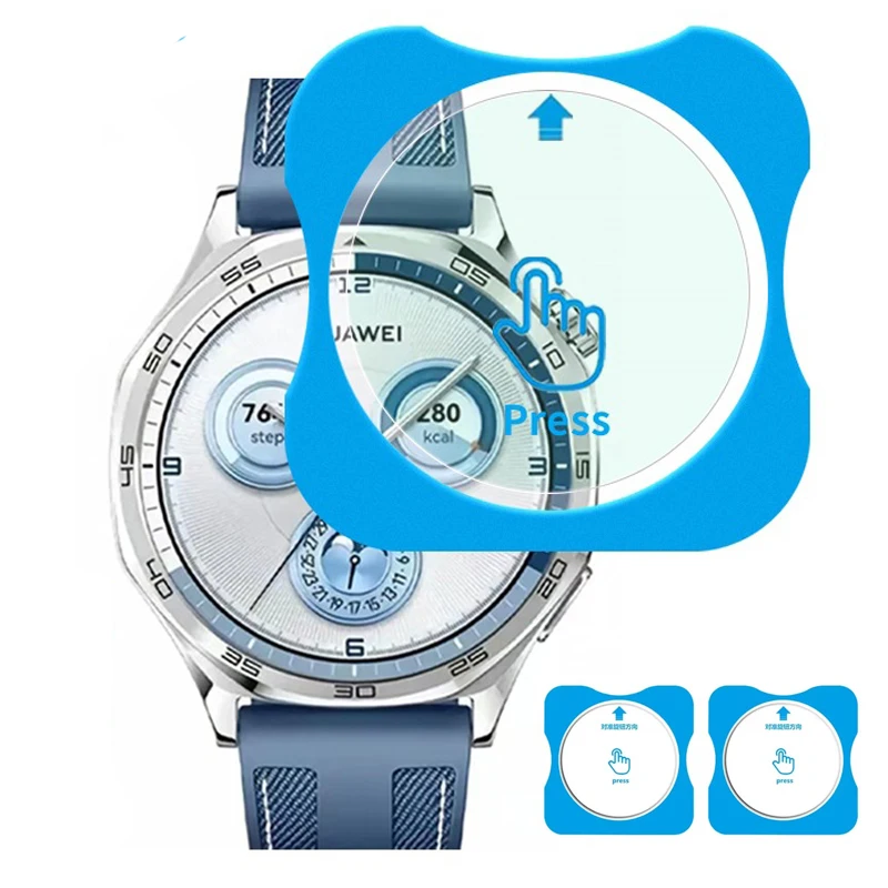 Tempered Glass Film For Huawei Watch GT 5 Pro 46mm 42mm With Alignment Tool Easy Install Screen Protector For Huawei GT5 41 46mm