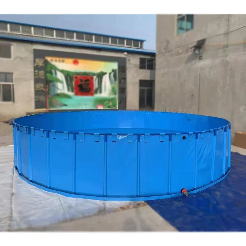 Looking for Partners Custom Durable Foldable Round Tarpaulin Biofence Aquaculture Farm Fish Pond Fish Tank