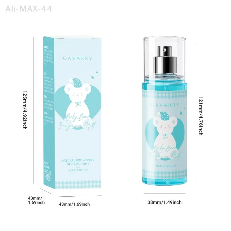 

Долговечный цветочно-фруктовый спрей для тела 100 мл, без спирта, идеально подходит для путешествий и работы