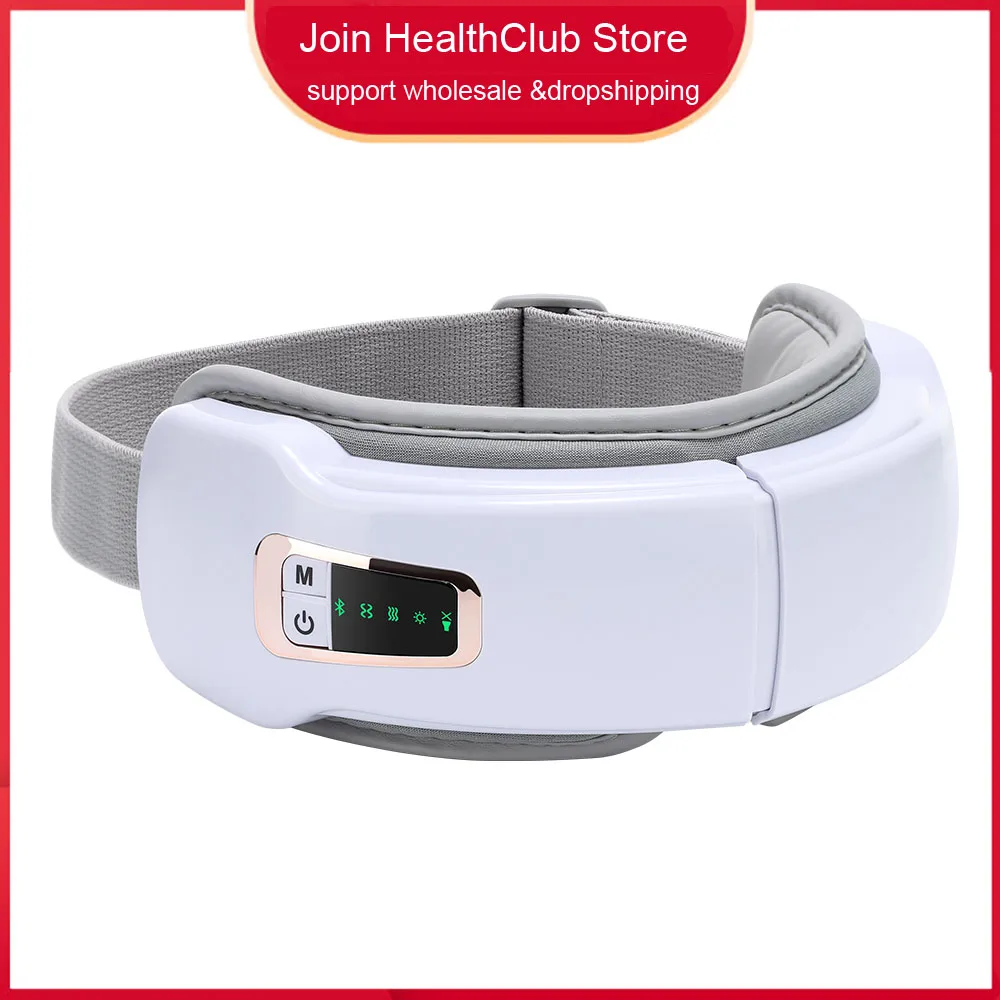 

Electric Smart Eye Massager Instrument Hot Compress Vibration Rechargeable Bluetooth Music Eyemask Fatigue Relief Help Sleept