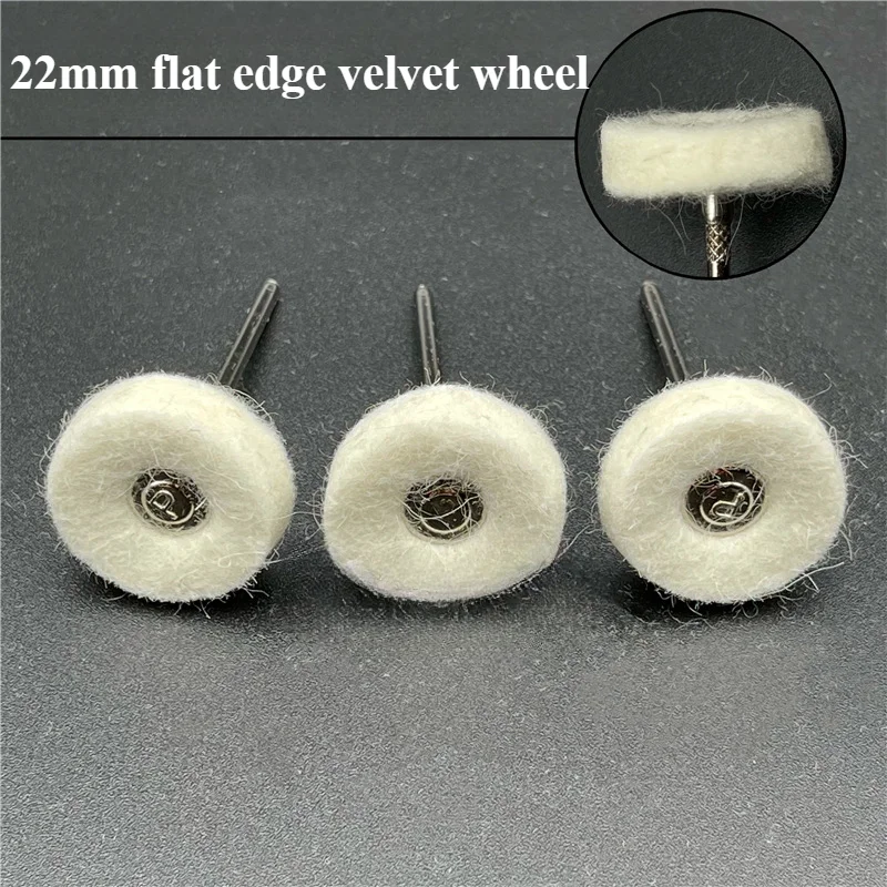 5PCS Polishing Buffing Wheel Set,Wool Felt Cotton Mounted  Shank Rotary Tool Accessories,Brush Kit for Watch and Jewelry