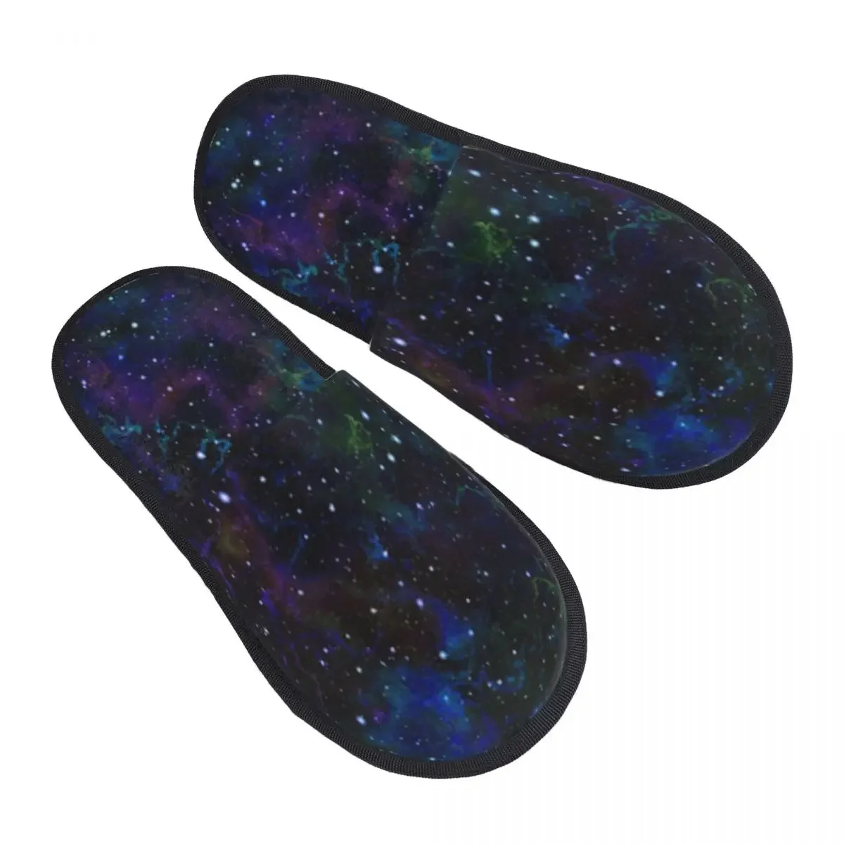 Fur Slipper For Women Men Fashion Fluffy Winter Warm Slippers Glittering Galaxy House Shoes