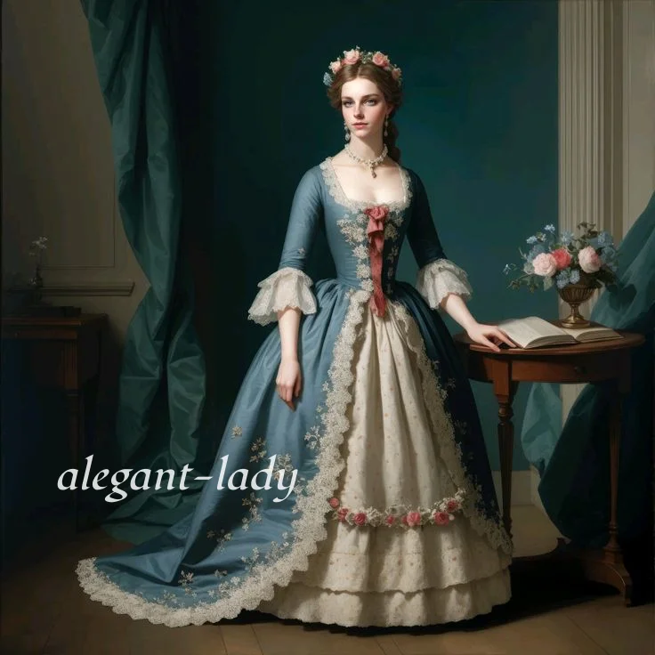 

Customised Vintage Lace Square Neck Victorian Ball Gown Lace Embroidered Corset Evening Dress Special Occasion Ball Gown Cosplay