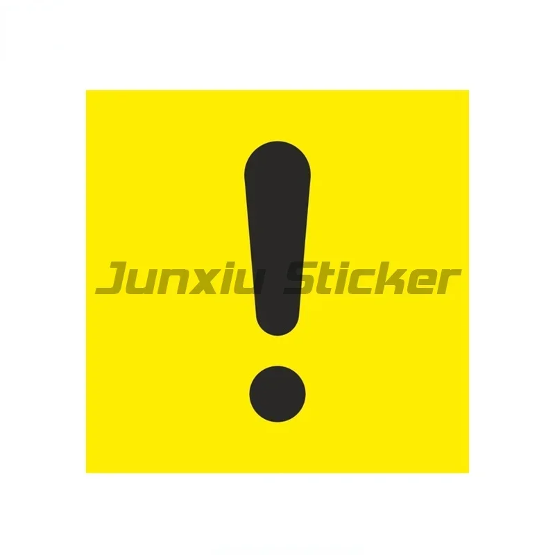 Attention Warning Exclamation Mark The Sign of Beginner Driver on Colorful Car Sticker and Decal for Rear Window/bumper Auto Car