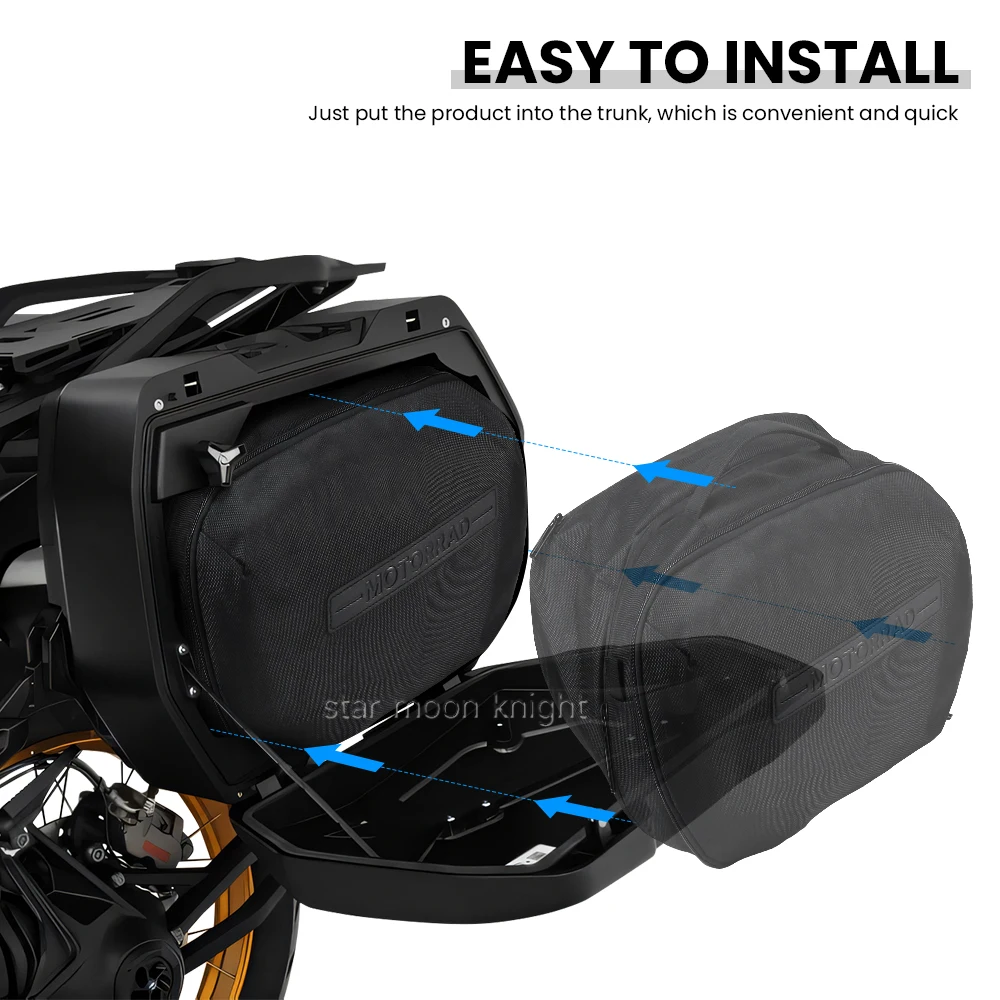 For BMW GS1300 R 1300 GS R1300GS Trophy 2023- Hard Saddlebags Inner Bag Luggage Rack Side bags Travel Storage Pack Accessories