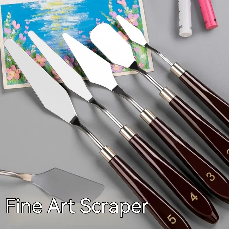 Stainless Steel Palette Knives Set, Textura Art Raspador, Color Mixing Tools, Tinta acrílica, Pintura a óleo Faca, Artista, 1 Pc, 2 Pcs, 3 Pcs, 5Pcs