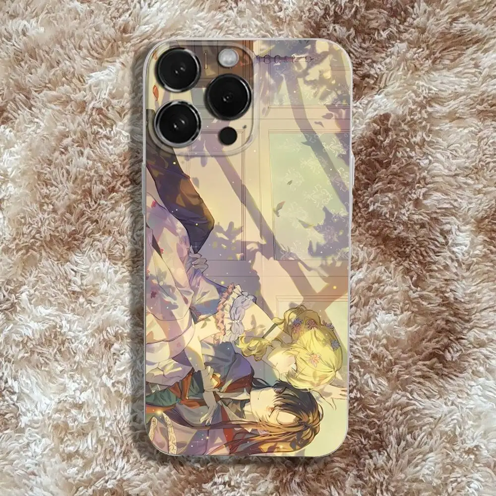 حافظة هاتف Who Made Me Princess Athanasia لهاتف iPhone 17,16,15,14,13,12,11 Pro,Max,Plus,X,XS,XR,SE4,E غطاء ناعم شفاف صغير