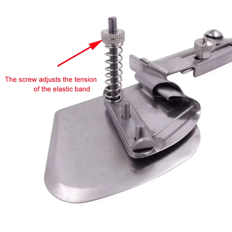 Easy Setting High-efficiency Production Device Sewing Machine Rubber Elastic Band Hemming Tool Single Needle Machine Spare Parts