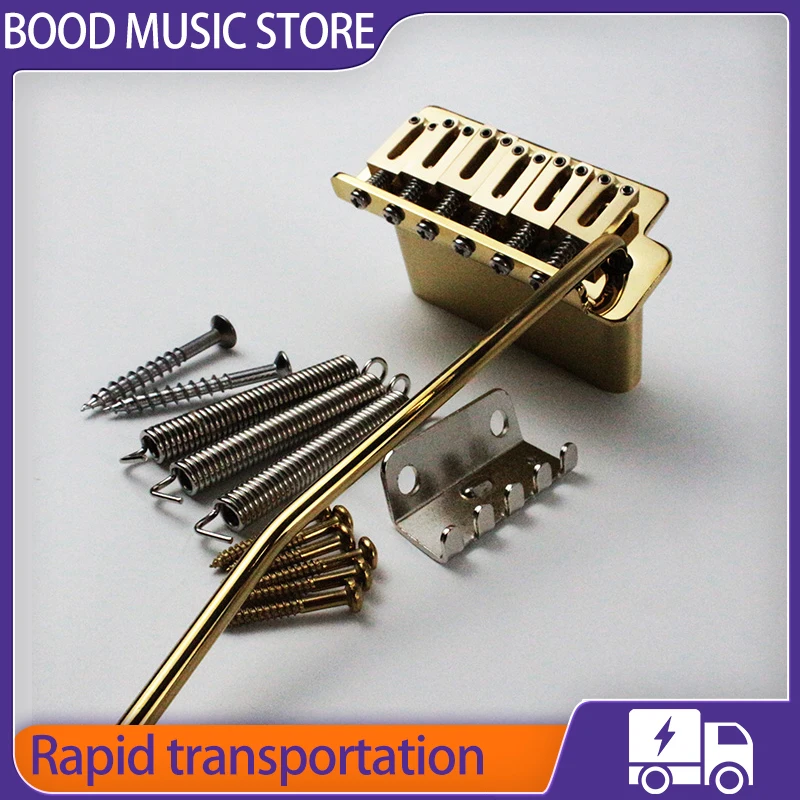 

Fend 52.5MM Type ST Electric Guitar Tremolo System Bridge Golden with Brass or Zinc Base Brass or Zinc Brass or Zinc Six Point