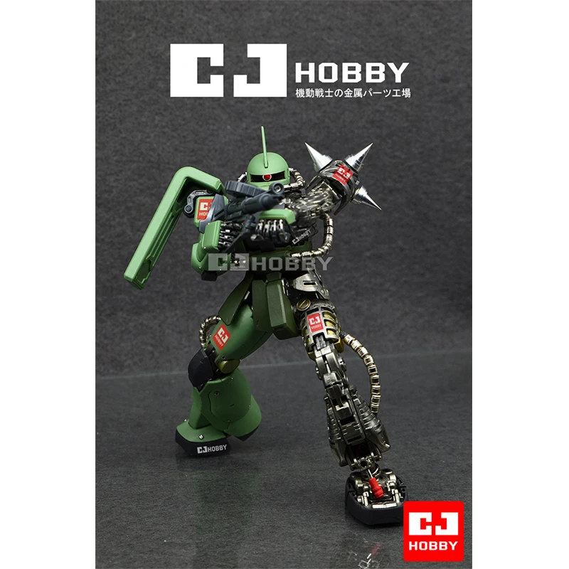 CJ Hobby Detail-up Set For MG Zaku II Green Fumarole Metal Joint Modification For Mobile Suit Models Toys Metal Accessories