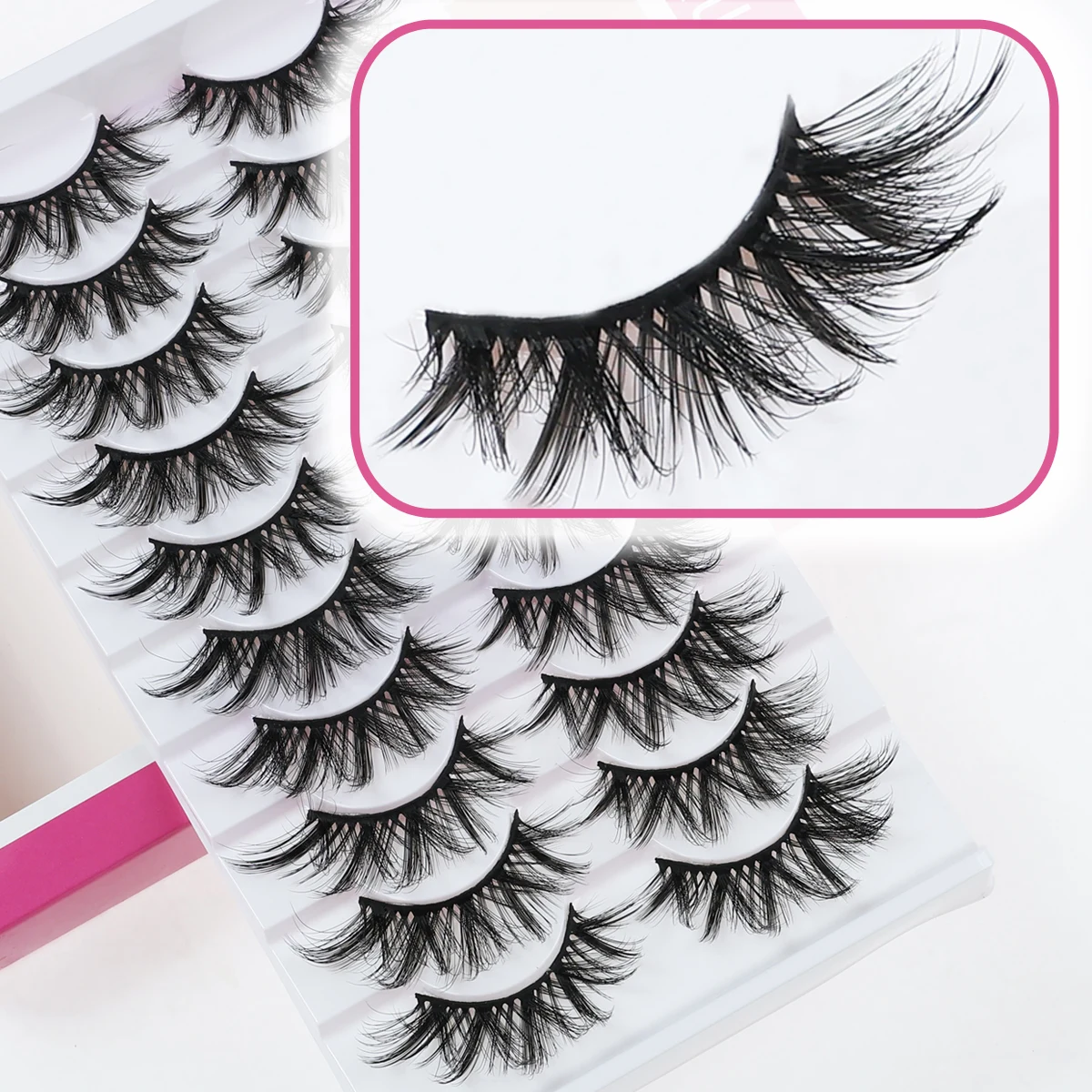 Xuanfeiwu كثيفة مرحلة الأداء أدوات ماكياج فوضوي 5D ستيريو الصلب الجذعية أنيمي الرموش الصناعية الرموش الهزلية كامل قطاع واقعية طويلة الذاتي تطعيم الرقص رموش الحفلات