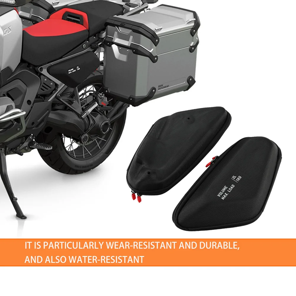 Motorcycle Side Frame Storage Bag for BMW R1300GS Adventure R 1300 GSA R1300 GS ADV 2024 2025 Package Bag Waterproof Black