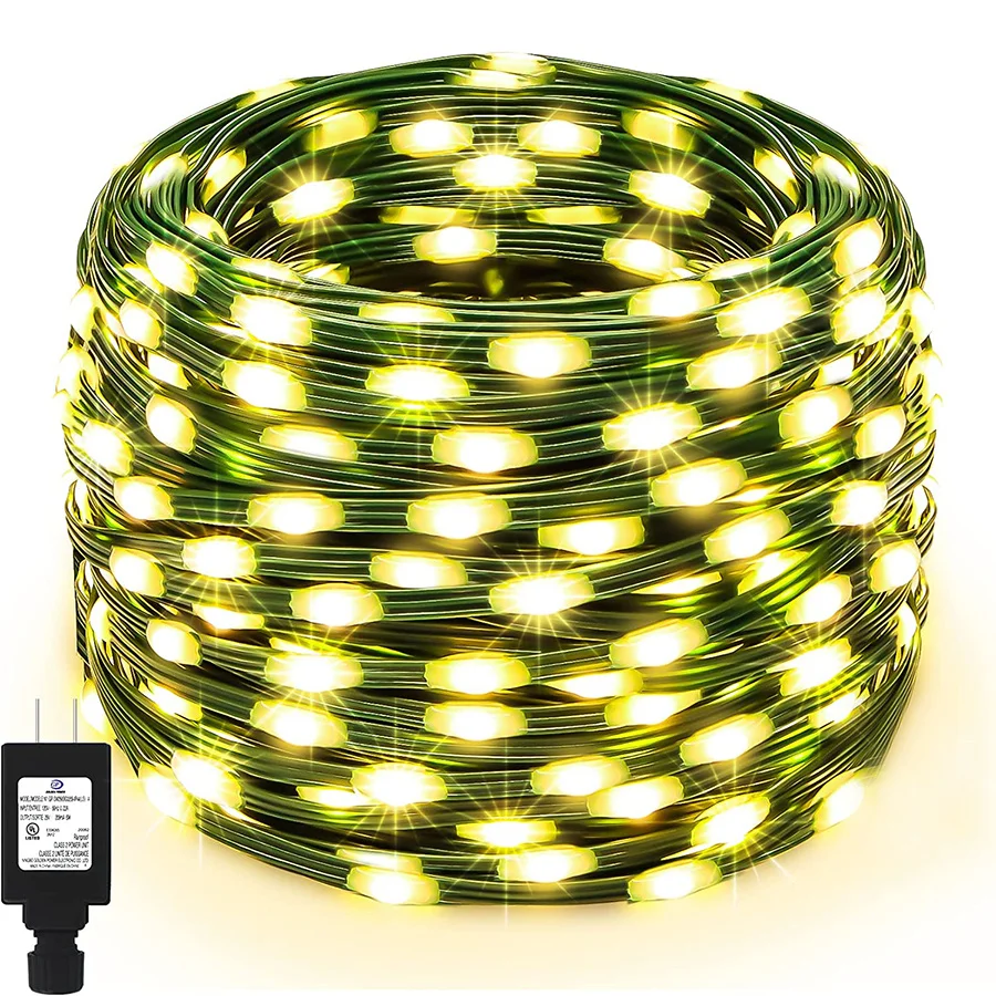 

20M 50M 100M LED Rope Light Outdoor Christmas Tube String Light Plug in Tube Fairy Light Garland for Garden Patio Party Decor