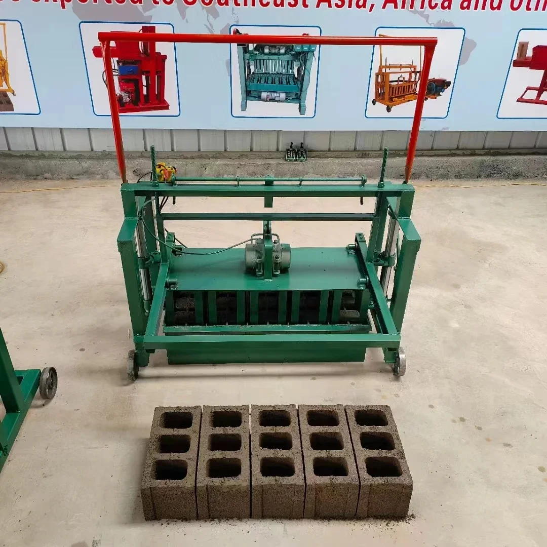 QT4-45 High Efficiency Mobile Egg Layer Manual Concrete Block Machine Best Price Interlocking Cement Brick Making Machinery