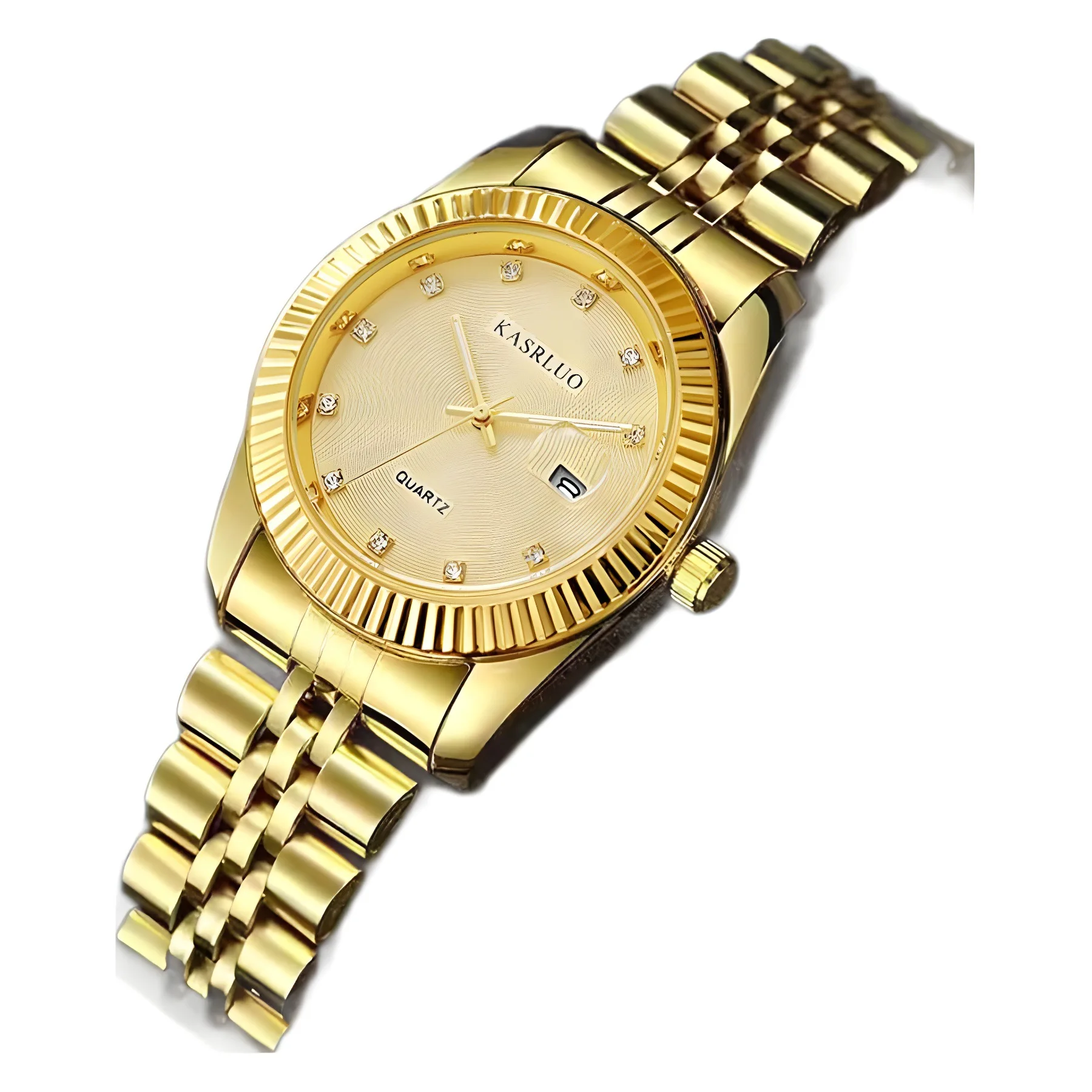 

Парные часы женские водонепроницаемые с дрелью светящееся увеличительное стекло календарь кварцевые часы