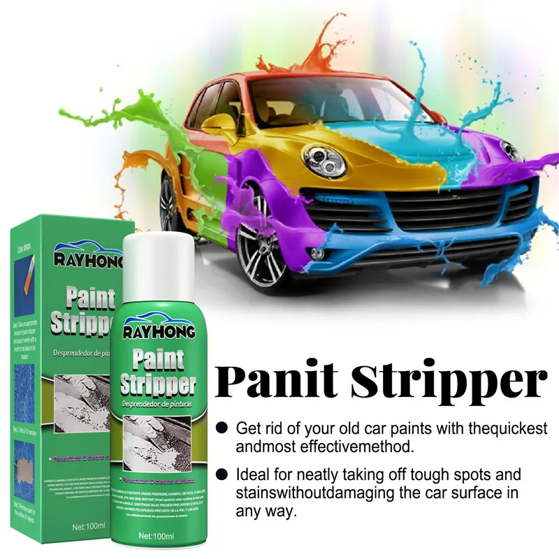 100ml Car Paint Remover Metal Surface Paint Stripper High Efficiency For Auto Wall Marine Paint Graffiti Correction With Brush