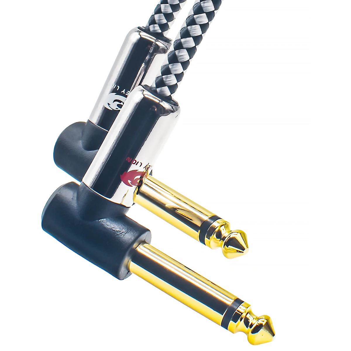 Audio Cable Dual 1/4 Inch TS Jack to Jack for Amplifier Mixer Console Electronic Organ Guitar Angle 6.3 to 6.3 Cable 1M 2M 3M 5M