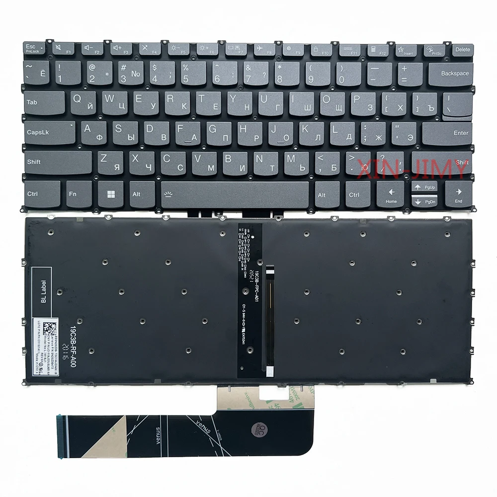 82RM Russian Backlit Keyboard For Lenovo IdeaPad 5 Pro-14ITL6 5-14ABA7,5-14IAL7,5 Pro-14ARH7,5 Pro-14ACN6,3-14ABA7 3-14IAU7