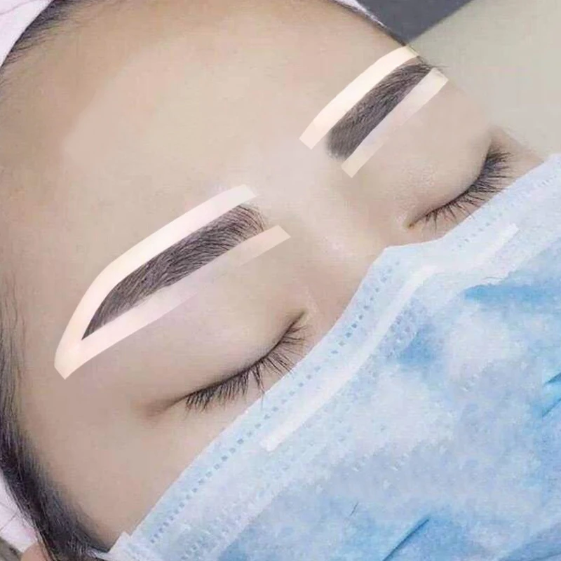 Disposable Eyebrow Tattoo Shaping Auxiliary Sticker Templates Eyebrow Stencil Semi Permanent Makeup Tools New