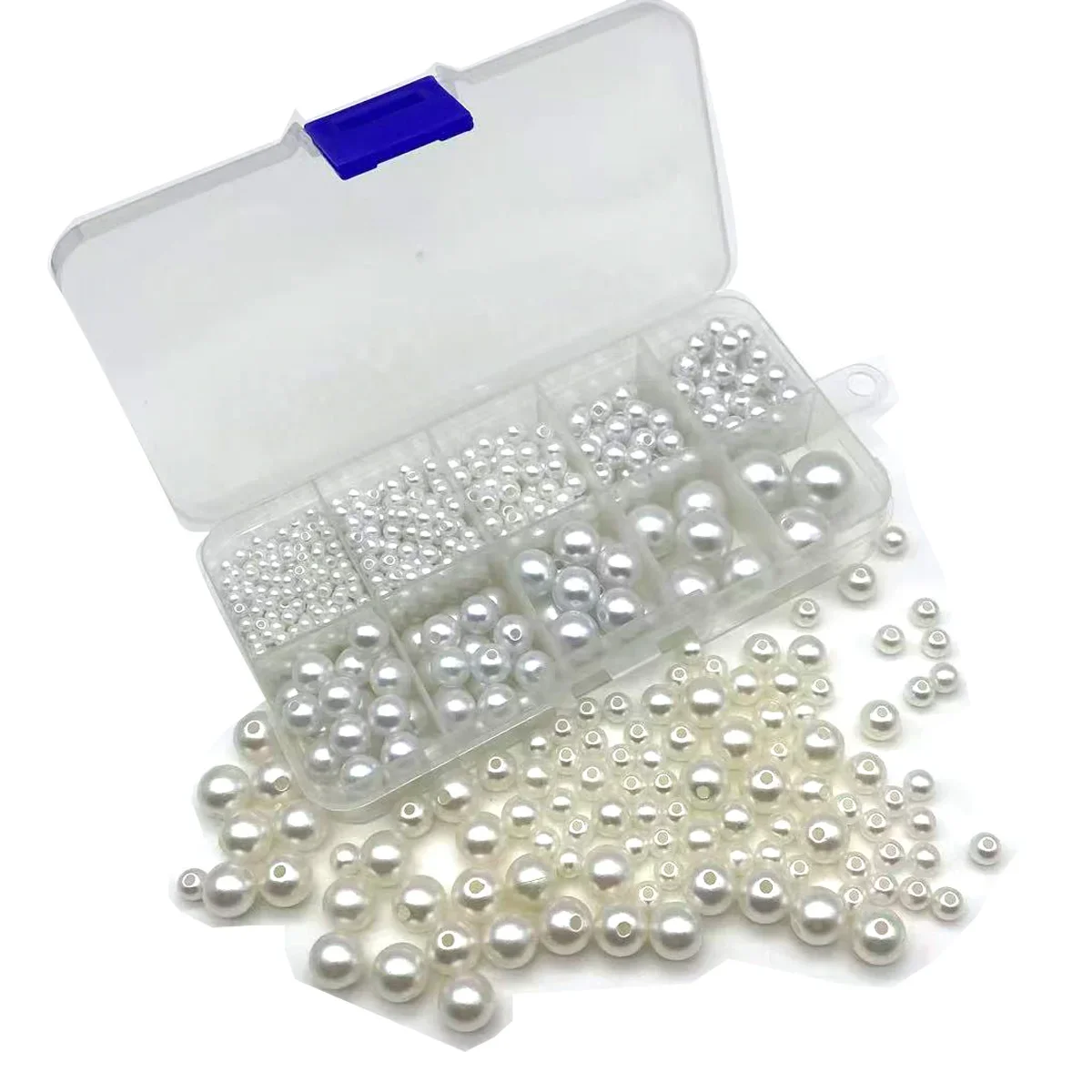 

10 Boxes 3-14mm ABS Imitation Pearl Beads for DIY Handmade Jewelry Making Materials Suitable for Necklaces Bracelets