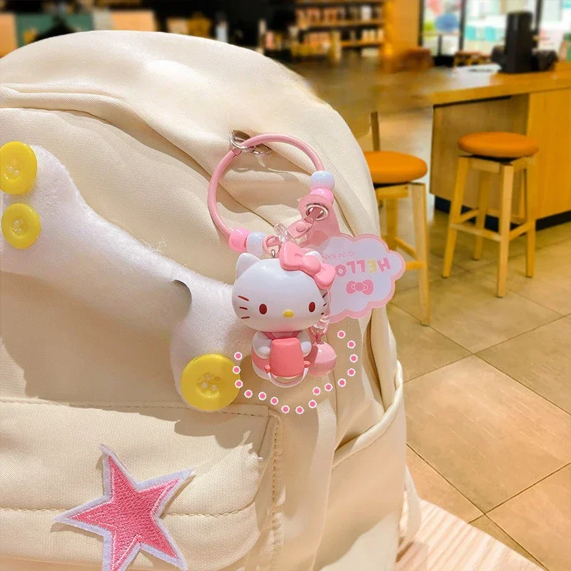 Authentische Cartoon Miniso Sanrio natürliche Serie Schlüssel bund Rucksack Anhänger dekorative Auto tasche Schlüssel anhänger kleines Geschenk Schlüssel ring