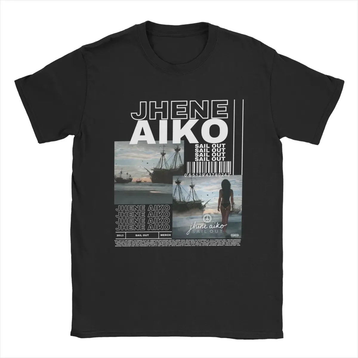 Cotton Graphic Printing Clothes Summer Jhene Aiko for Men summer T Shirt Stylish Art For Fan Apparel Hipster Tees T-Shirts funny