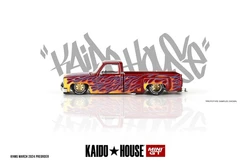 Kaido House x MINI GT 1:64 Silverado Dually on Fire V1  Diecast Model Car