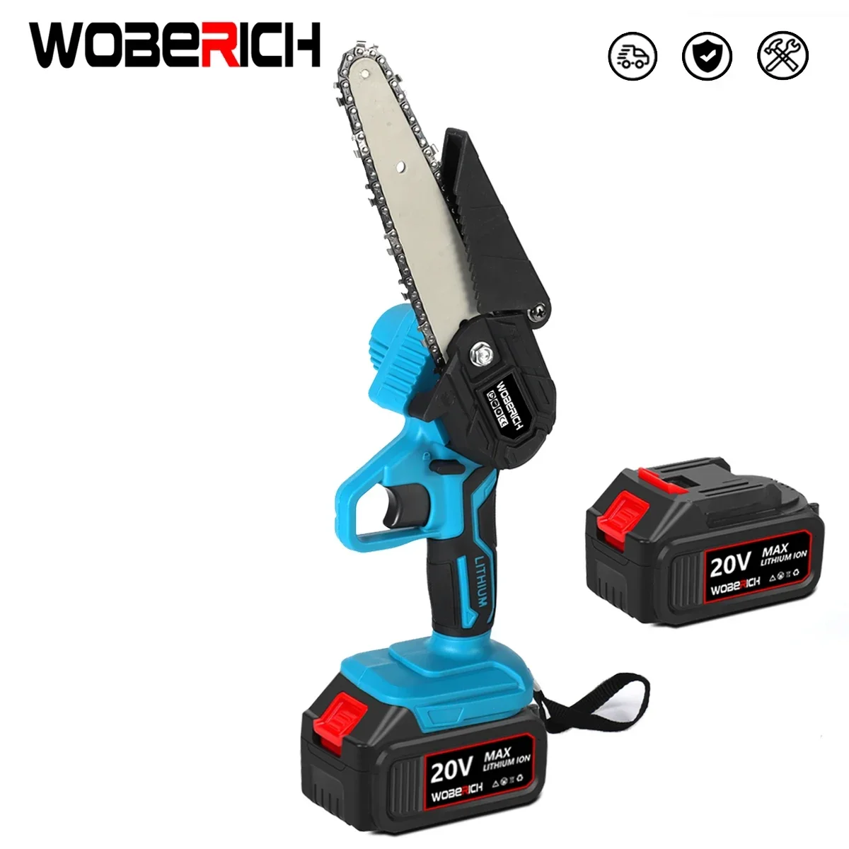 6 Inch Electric Saw Chainsaw Portable Electric Pruning-Saw Rechargeable One-handed Woodworking Tool for Makita 18V Battery