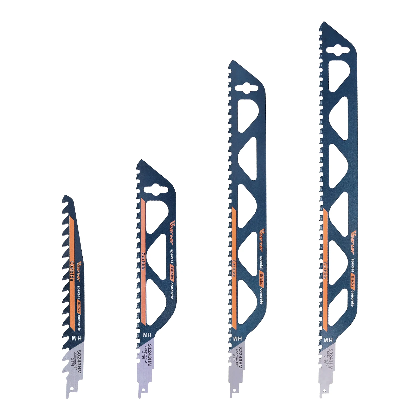 

1PC 8/12/18/20in Carbide Reciprocating Saw Blade Masonry Cutting Blade for Cement Composite Panels Stone Cutting tools