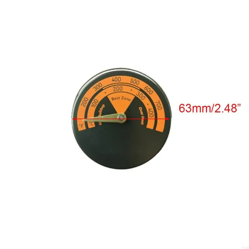 97QD lò sưởi từ tính Bếp nhiệt kế cho gỗ gỗ cho công cụ đo nhiệt độ lò nướng của lò nướng
