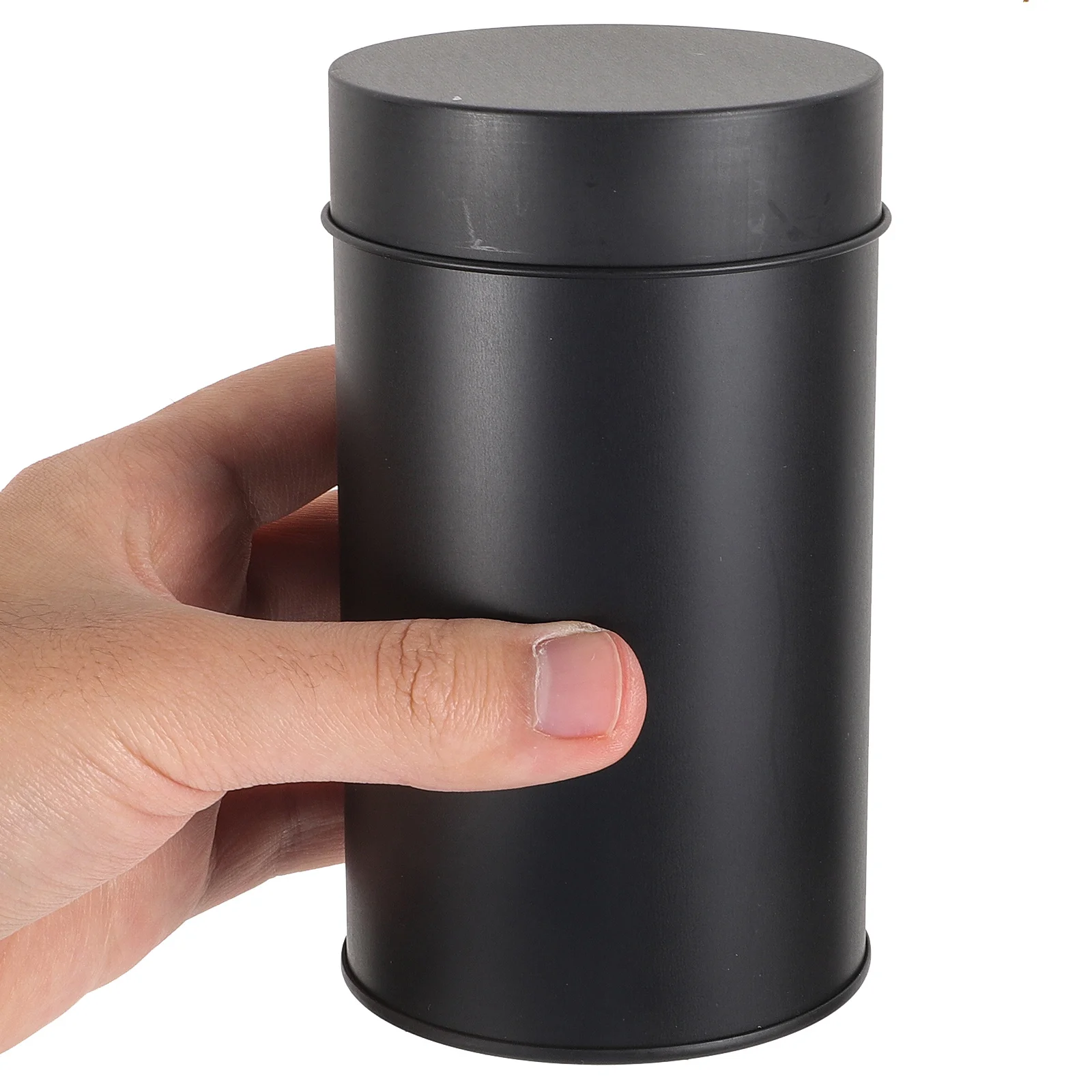 

1pcs Small Tin Canister Airtight Tea Coffee Storage Container Metal Candy Jar Household Kitchen Organizer Food Holder
