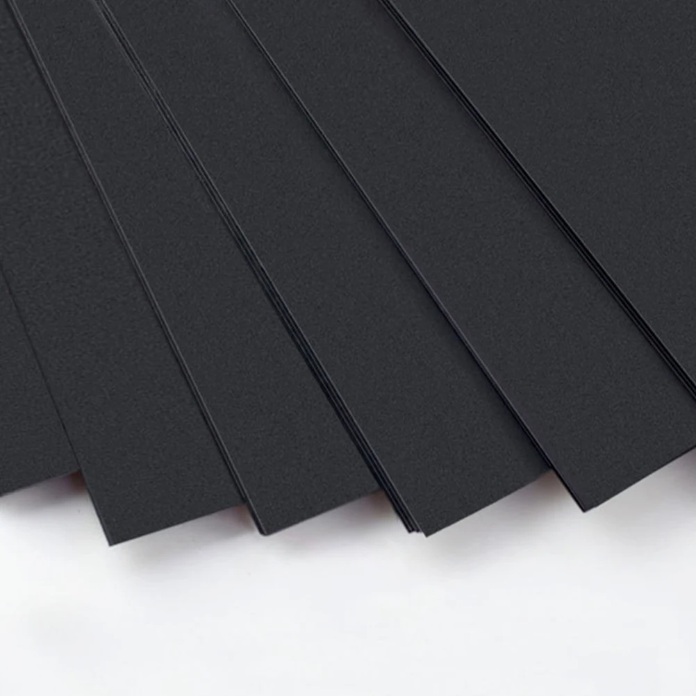 

100 pcs Painting Paper A4 Black 200Gsm Thickened Kraft Diy Accessories For Business Cards Greeting Scrapbook Art Craft Office