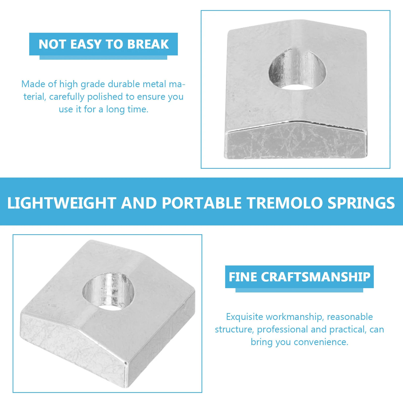 

15Pcs Guitar Locking Nut Clamp Metal Saddle Clamp Block for Tremolo Bridge Electric Guitar Accessories Replacement Parts