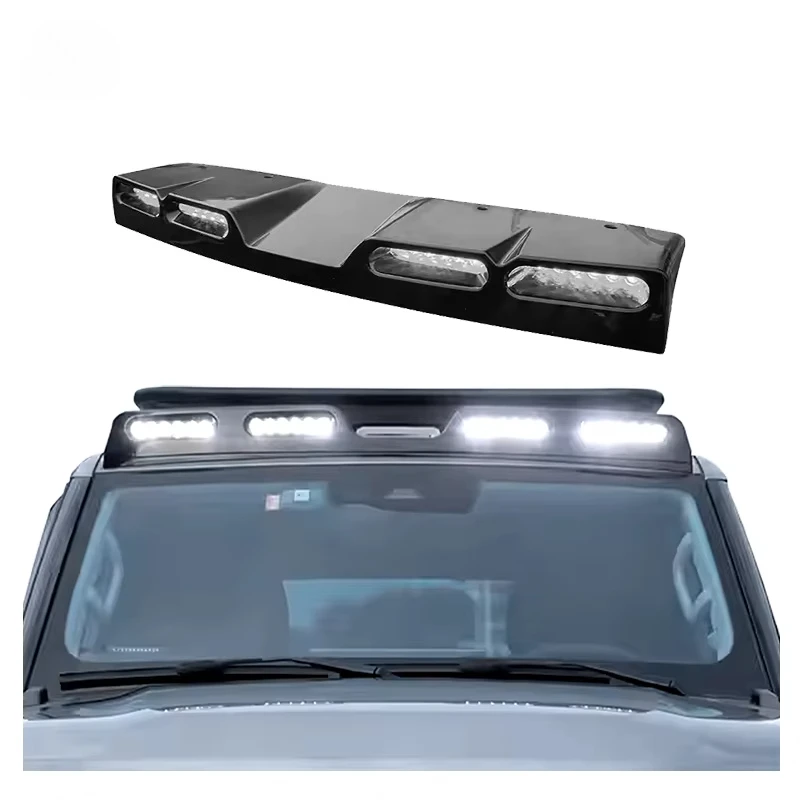 Newest Offroad Parts Black Roof Light Replacement Spotlight ABS Front Roof LED Kit for Traveller T2 2023